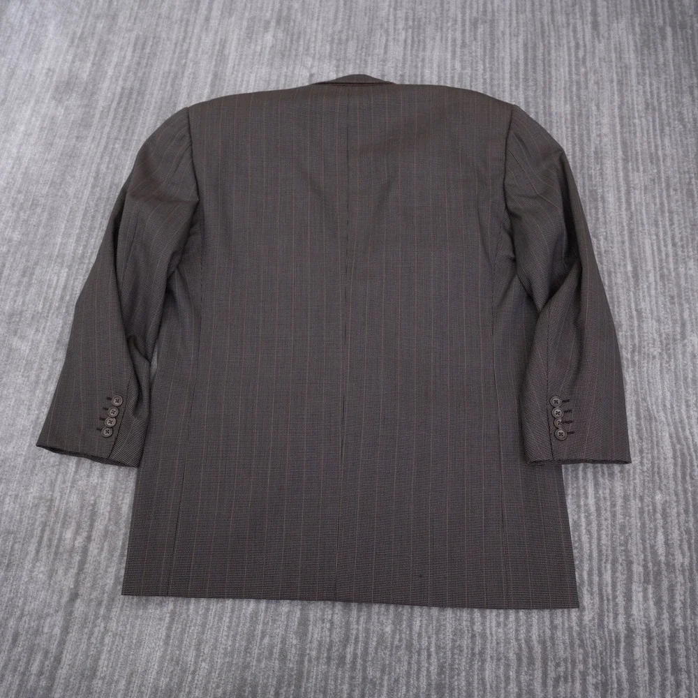 Ravazzolo Men Brown Virgin Wool Double Breasted Blazer Jacket Italy 52R (44R)